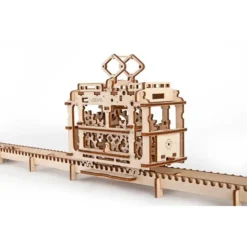 UGEARS Maquette Train Tram Sur Les Rails -Modèles Jouets Magasin ugears 8412019 tram sur les rails 14