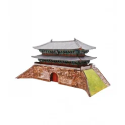 Maquette Carton Porte Namdaemun, Séoul, Corée Du Sud (1/160)