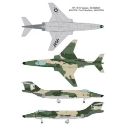 McDonnell RF-101C Voodoo Avec 2 Options Décalque: 1. 56-0228AH, 45thTRS, Les Pois, 460thTRW, USAF2. kit Clown, 45thTRS, 460thTRW -Modèles Jouets Magasin valom val72093 mcdonnell rf 101c voodoo avec 2 options decalque 1 56 3