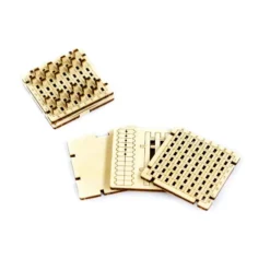 WOODEN CITY Maquette Jeu De Plateau Mini Jeu De Dames -Modèles Jouets Magasin wooden city wg205 jeu de plateau mini jeu de dames 8