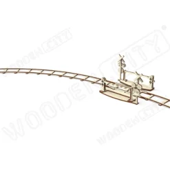WOODEN CITY Maquette Rails Ronds + Croisement -Modèles Jouets Magasin wooden city wr324 rails ronds croisement 2