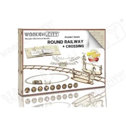 WOODEN CITY Maquette Rails Ronds + Croisement -Modèles Jouets Magasin wooden city wr324 rails ronds croisement 4