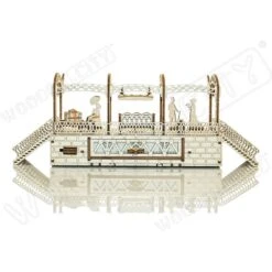 WOODEN CITY Maquette Gare -Modèles Jouets Magasin wooden city wr325 gare 2