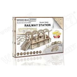 WOODEN CITY Maquette Gare -Modèles Jouets Magasin wooden city wr325 gare 6